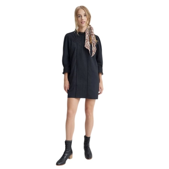 FARM Rio Dresses & Skirts - NWT FARM Rio Festival Dasha Tunic Dress Black Bohemian Lace Boho Mini